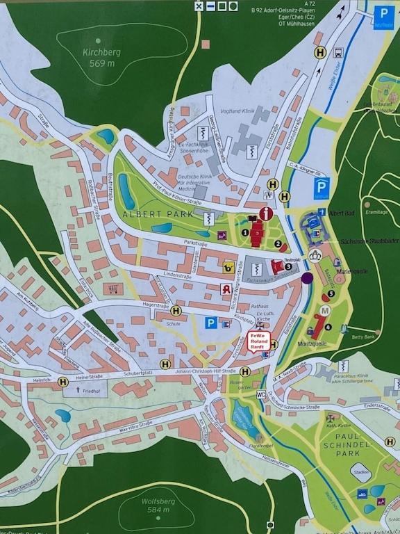 Fewo Roland Ranft Direkt Am Kurpark Barrierearm 60Qm Бад-Ельстер Екстер'єр фото